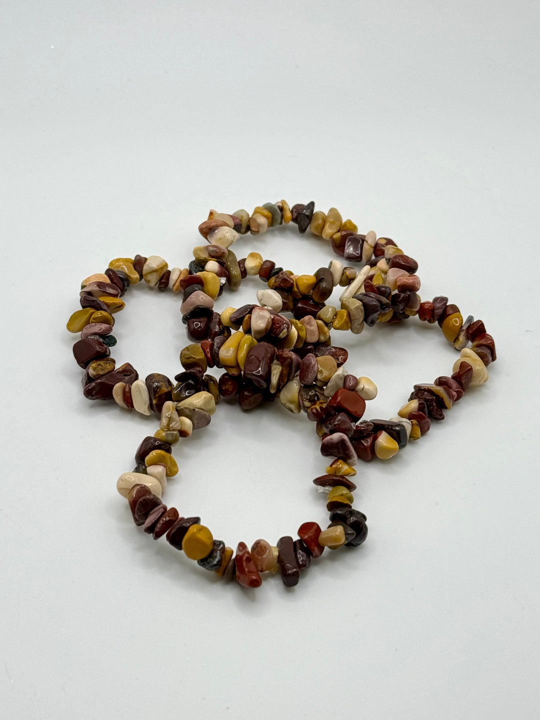 Mookaite Jasper Chip Stretch Bracelet