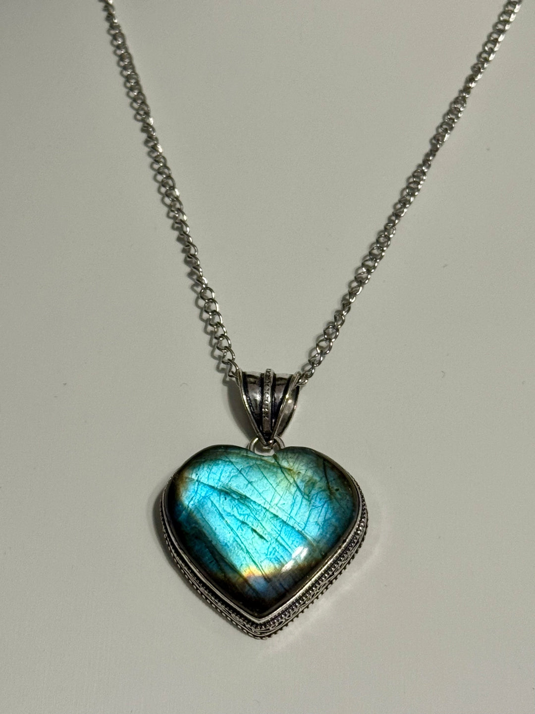 Labradorite Heart Pendant