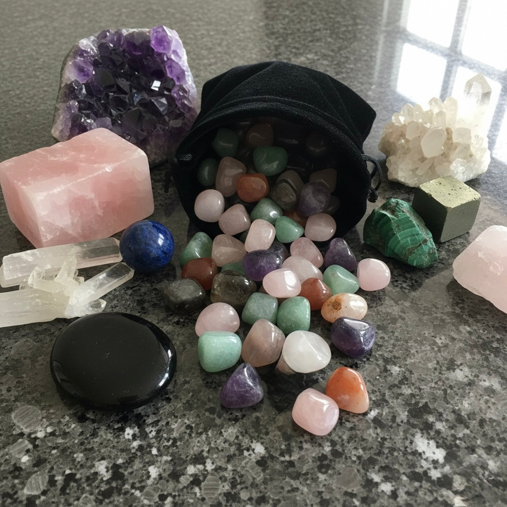 Curated Crystal Discovery Bag