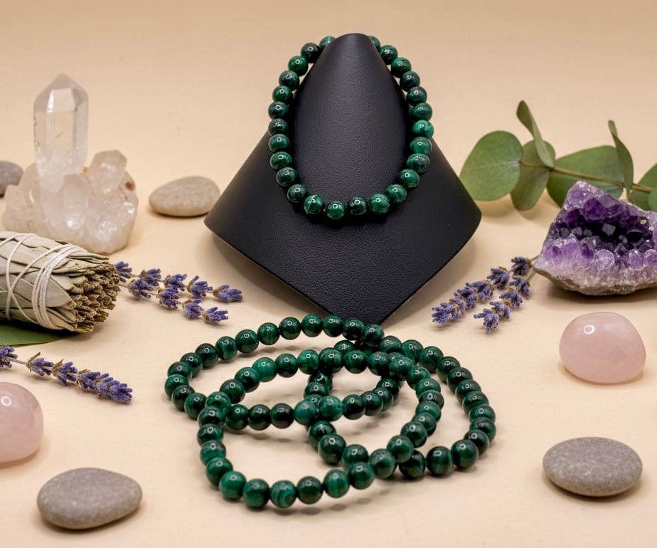 Malachite Stretch Bracelet