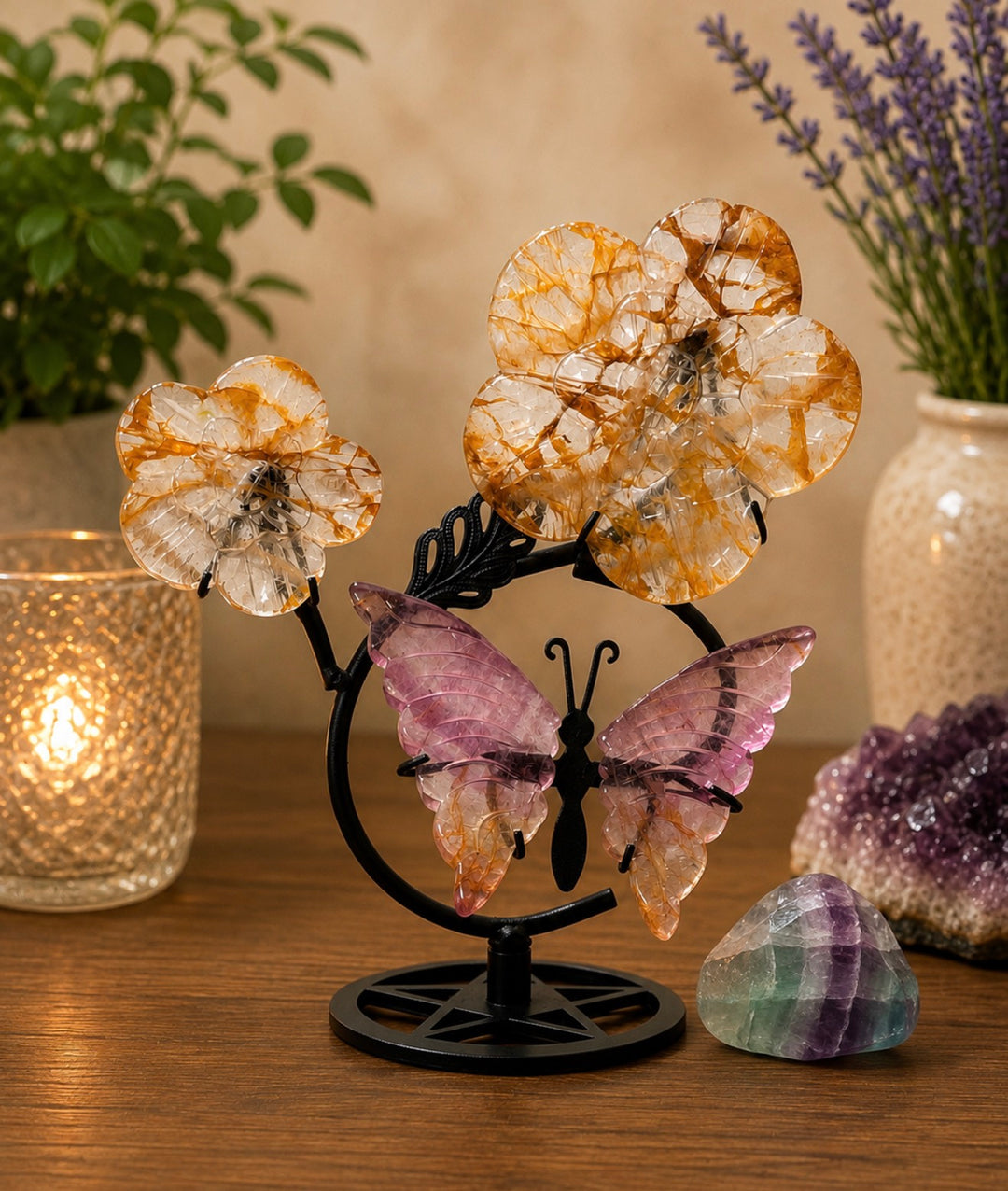 Butterfly and Daisies