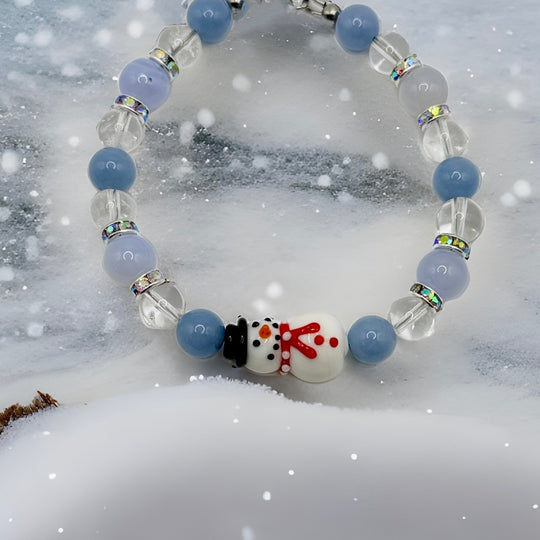 Holiday Crystal & Lampwork Bead Bracelets