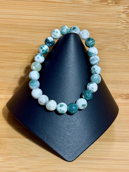 Tree Agate Stretch Bracelet