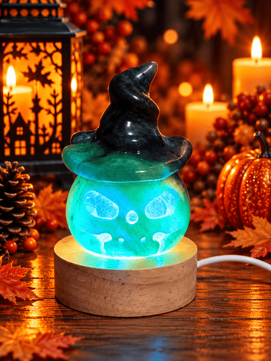Jack O’Lantern - Pumpkin Crystal Carvings