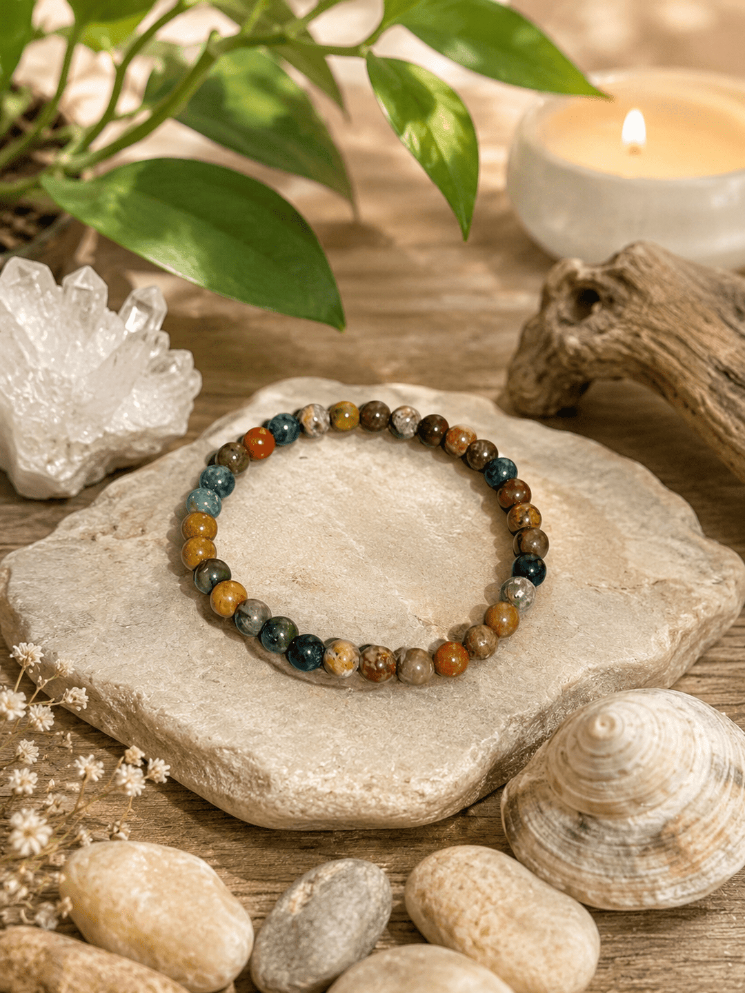 Ocean Jasper Stretch Bracelet