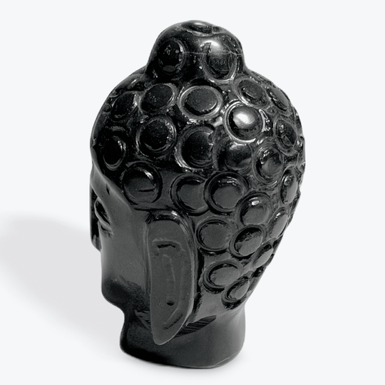 Black Onyx Buddha Head