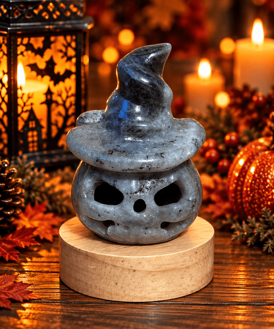 Jack O’Lantern - Pumpkin Crystal Carvings