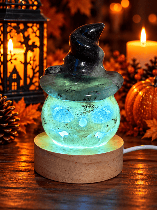 Jack O’Lantern - Pumpkin Crystal Carvings