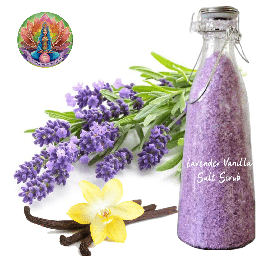 Lavender Vanilla Salt Body Scrub