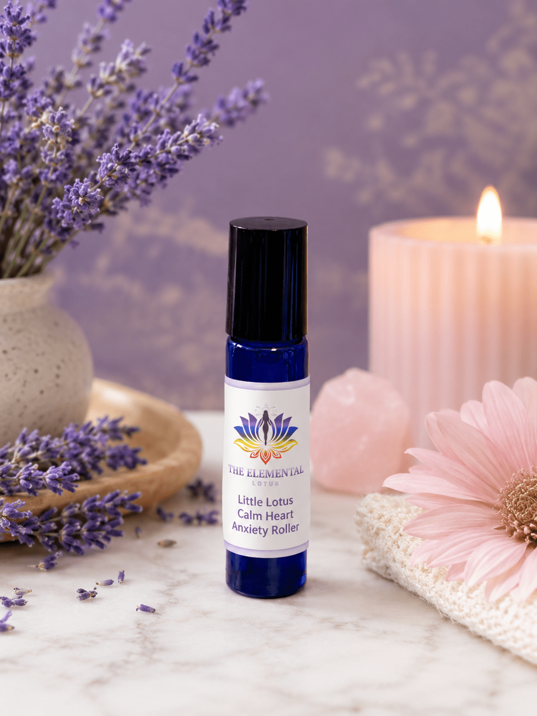 Little Lotus Calm Heart Anxiety Roller