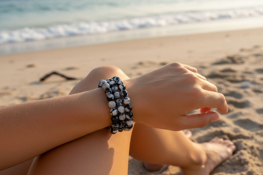 Orca Agate Stretch Bracelet