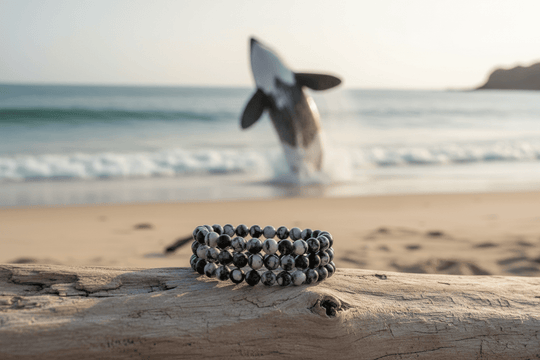 Orca Agate Stretch Bracelet
