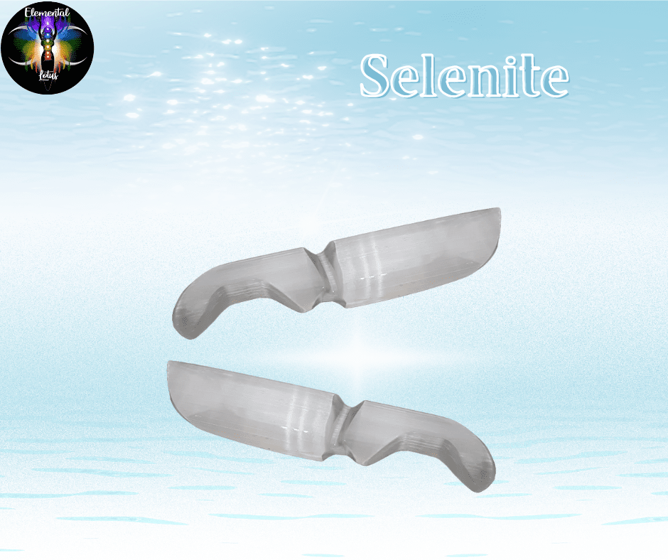 Selenite Carved Knife / Dagger