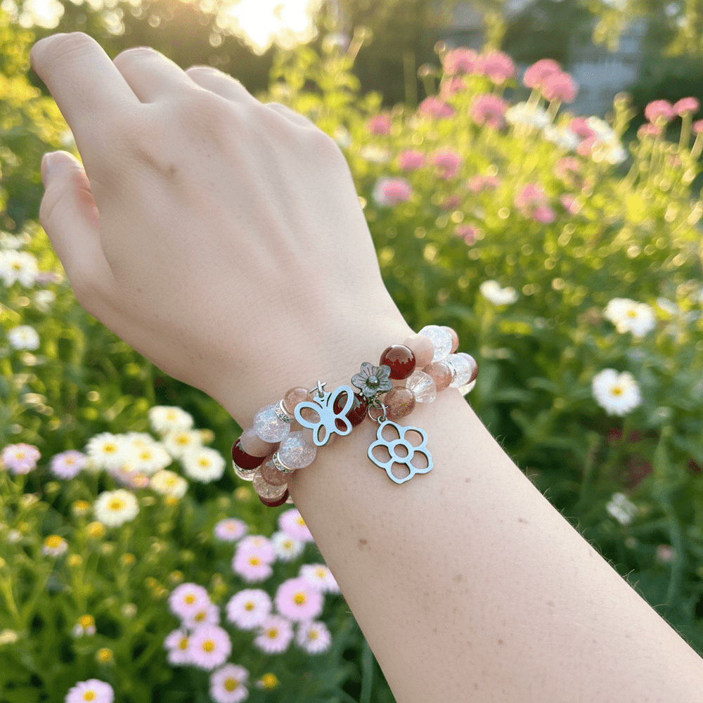 Double Wire Wrapped Summer Solstice "Litha" Bracelet