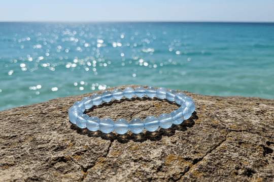 Aquamarine Stretch Bracelet AA+