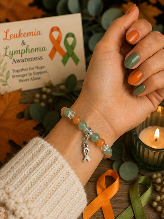 Hope and Courage — Leukemia Lymphoma Awareness Bracelet