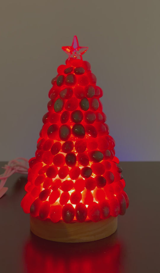 Árboles navideños LED de cristal