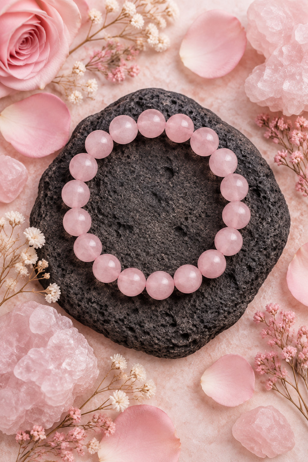 Rose Quartz Stretch Bracelet