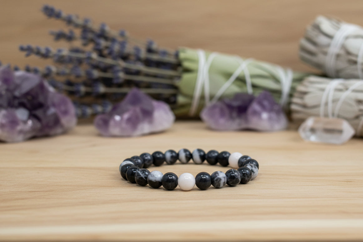 Zebra Jasper Stretch Bracelet