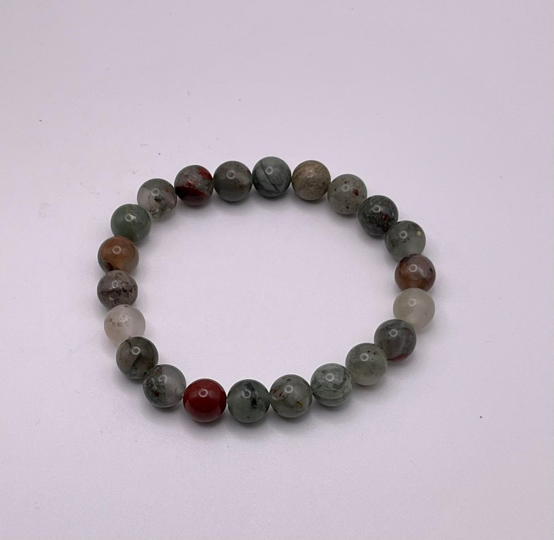 African Bloodstone Stretch Bracelet