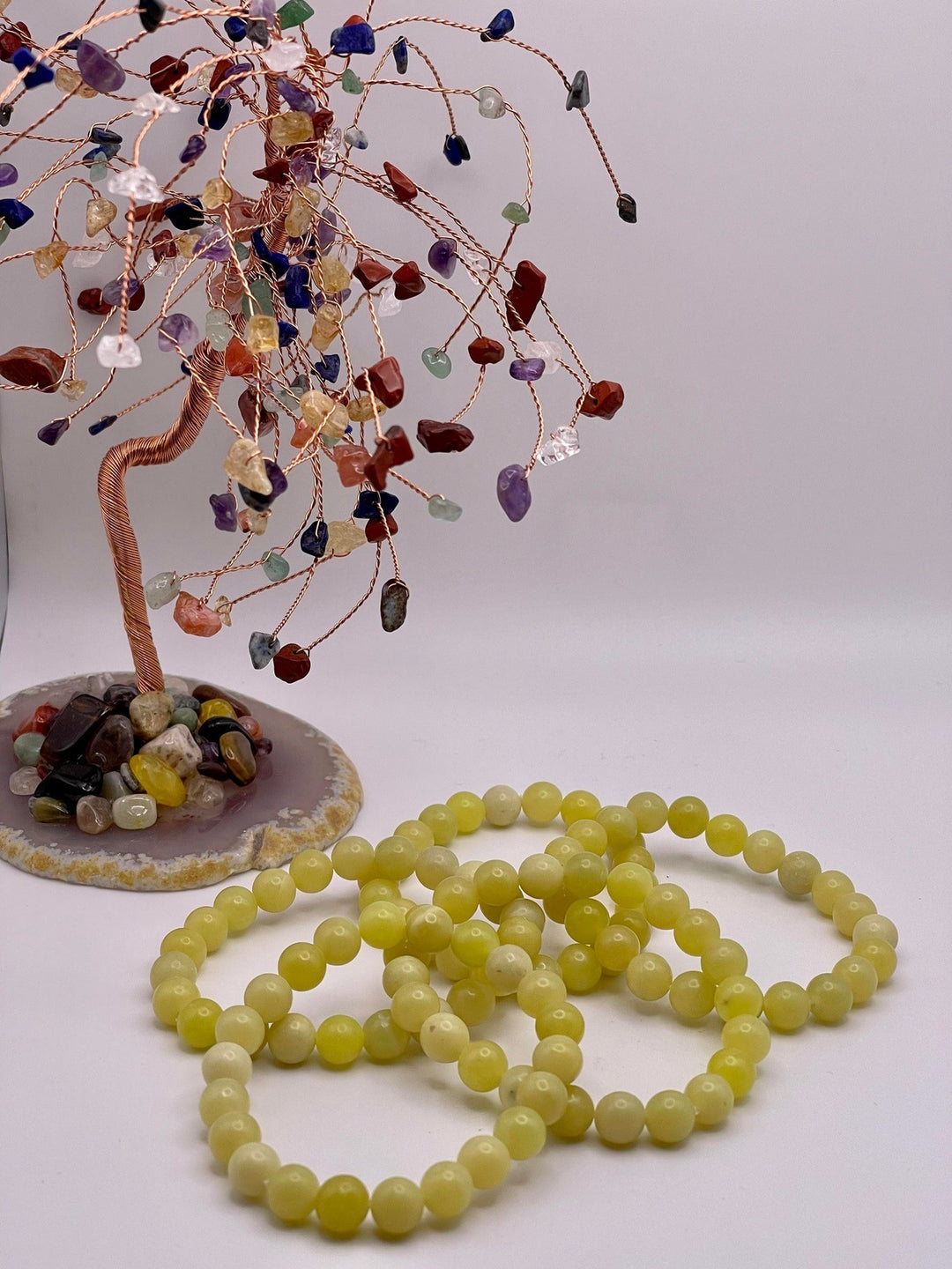 Lemon Jade Stretch Bracelet