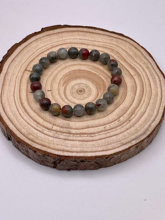 African Bloodstone Stretch Bracelet