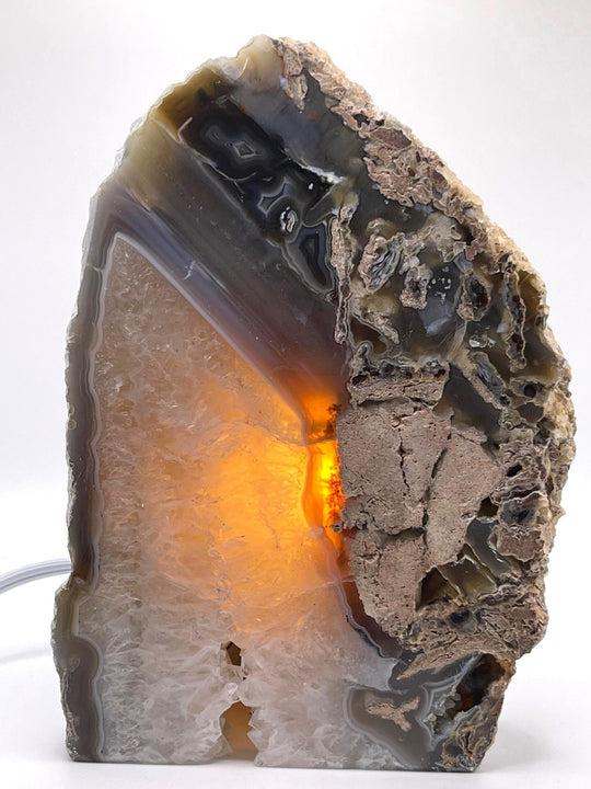 Natural Agate Lamps