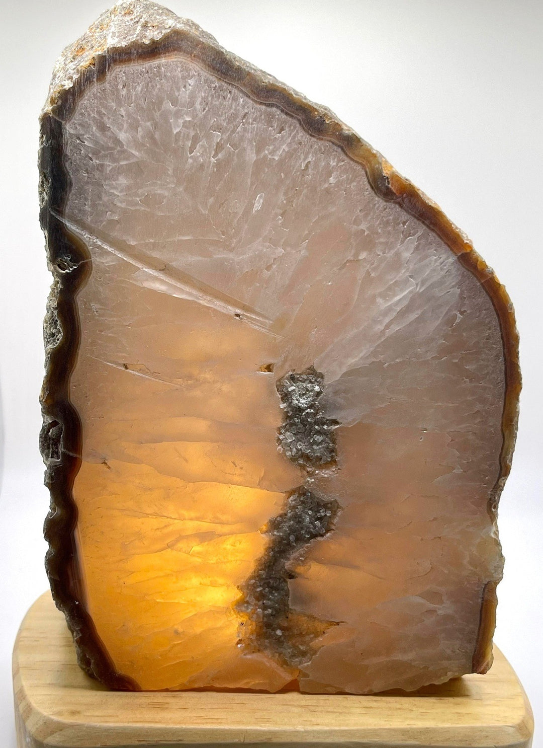 Natural Agate Lamps