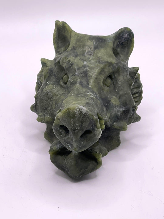 Carved Boar Head