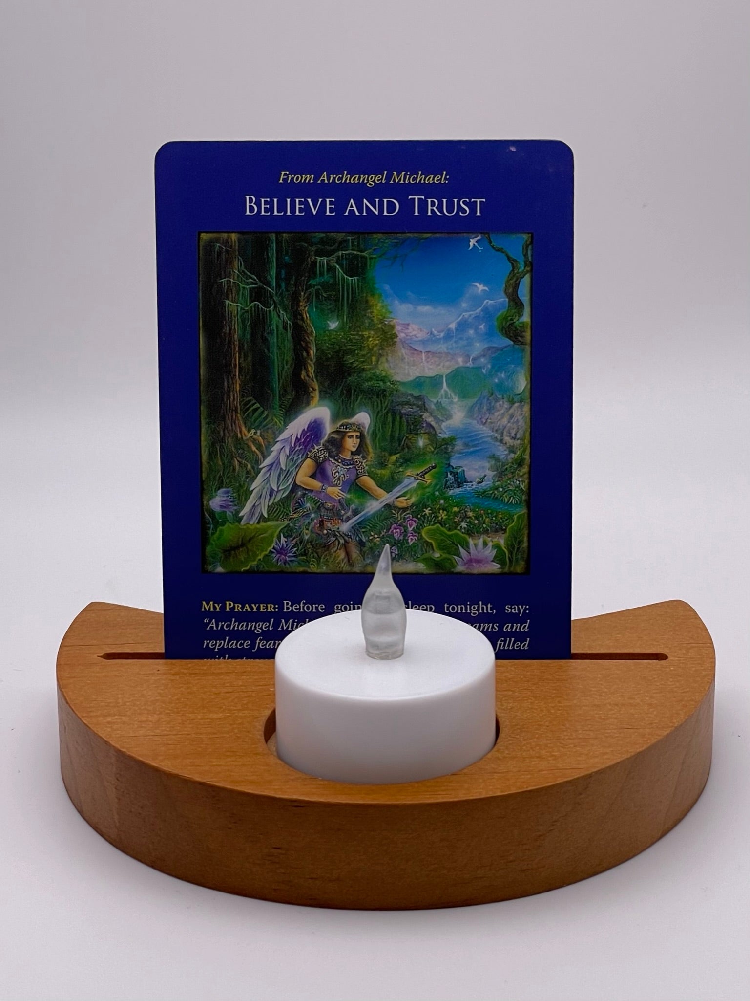 Moon Shaped Tarot / Affirmation Card Holder