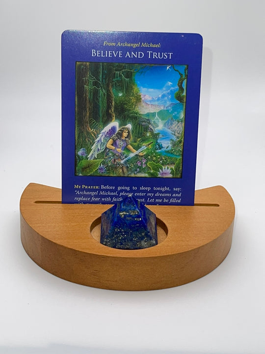 Moon Shaped Tarot / Affirmation Card Holder