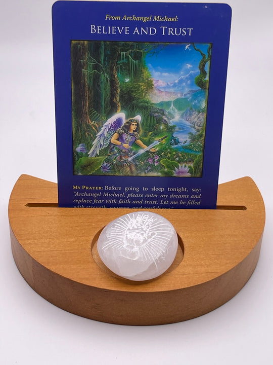 Moon Shaped Tarot / Affirmation Card Holder